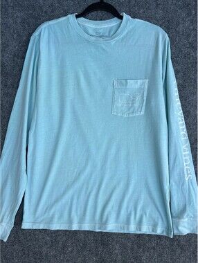 Vineyard Vines Men's Long-Sleeve T-Shirt Blue, Size S.
